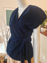 Load image into Gallery viewer, Wrap Velvet Blouse
