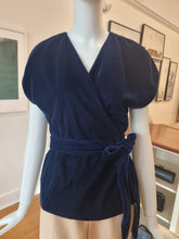 Load image into Gallery viewer, Wrap Velvet Blouse
